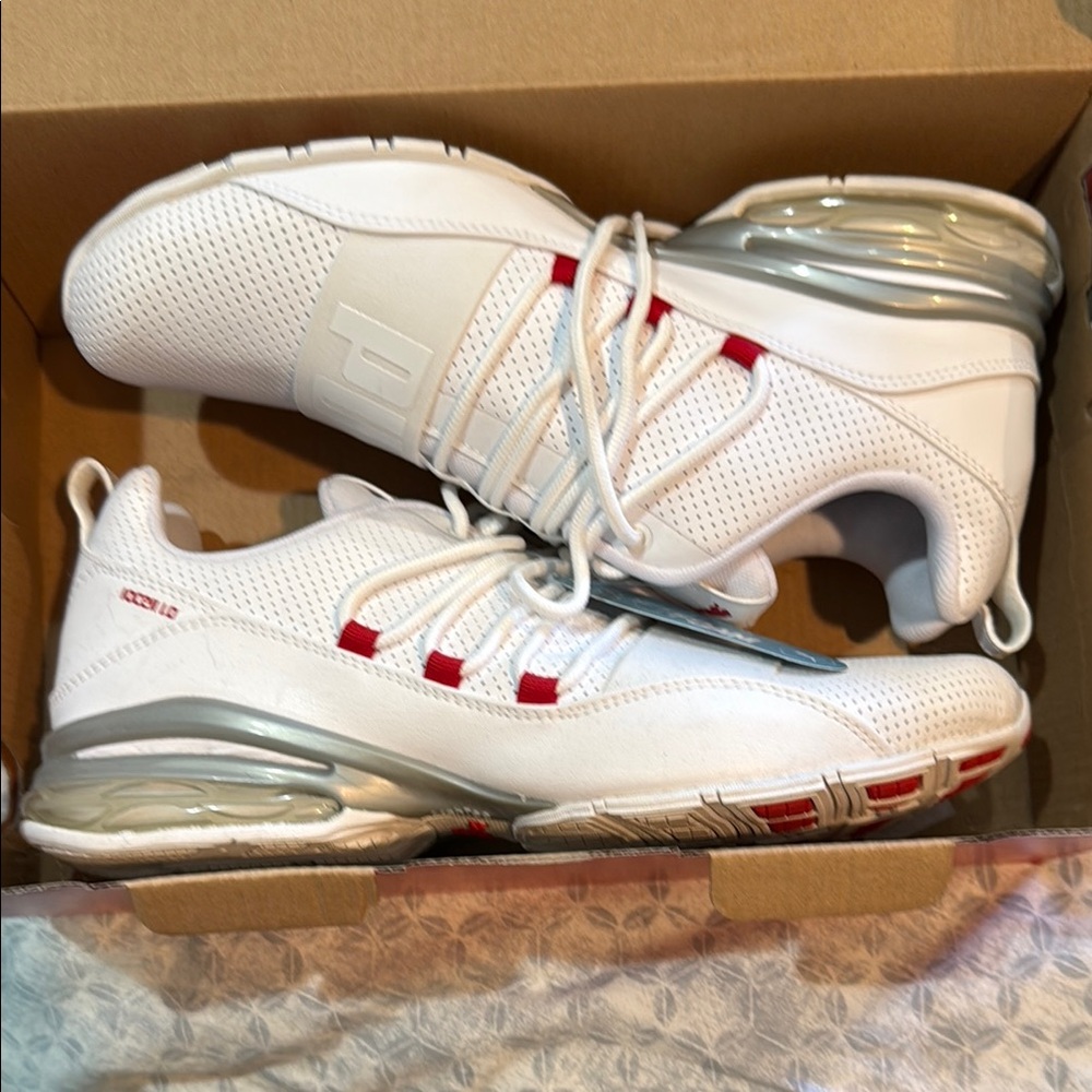 Puma men’s White and Red Athletic Sneakers